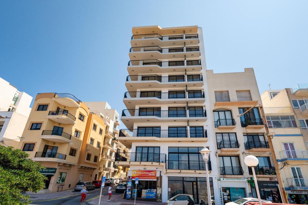 Islet Promenade Seafront 1 Bedroom Apartment With Sea View Balcony By Getawaysmalta St. Paul's Bay Exterior photo
